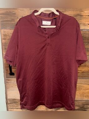 Men's Burgundy Polo Shirt by Unknown Brand
